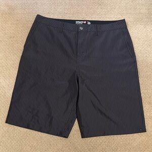 Quiksilver Black Flat Front Shorts